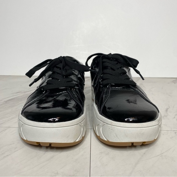 Jeffrey Campbell Limit Platform Black Patent Sneaker 8 - Picture 2 of 15